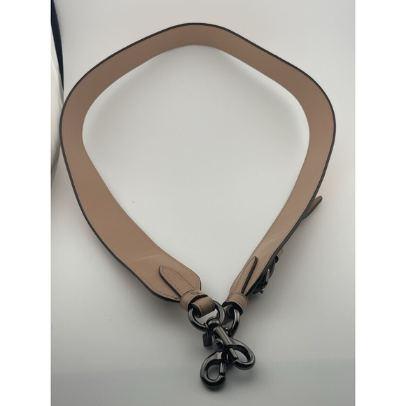 Coach Novelty Strap Rose Gold Glitter Leather Crossbody Gunmetal Hardware - Picture 12 of 12